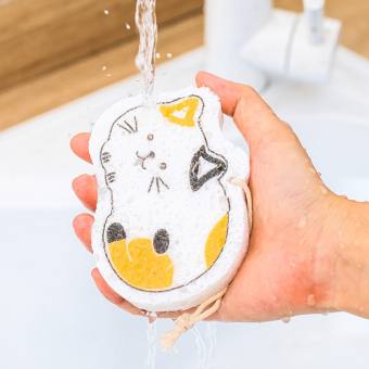 Mút bọt biển rửa chén hoạt hình dễ thương(giao ngẫu nhiên)