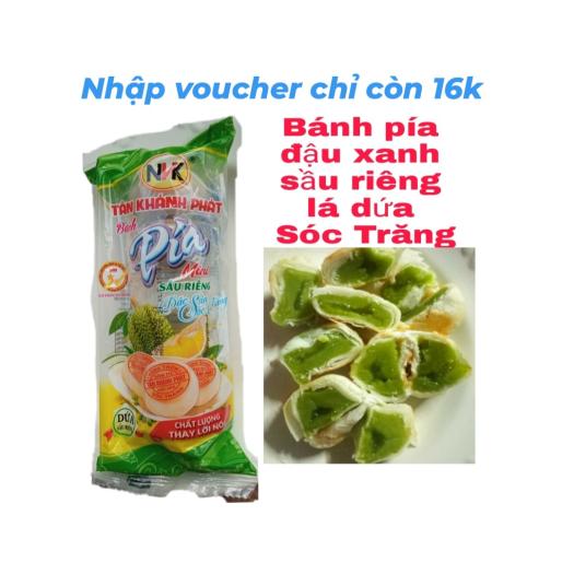 2 cây bánh pía mini sốc trăng siêu ngon( cây 5 cái) pía xanh