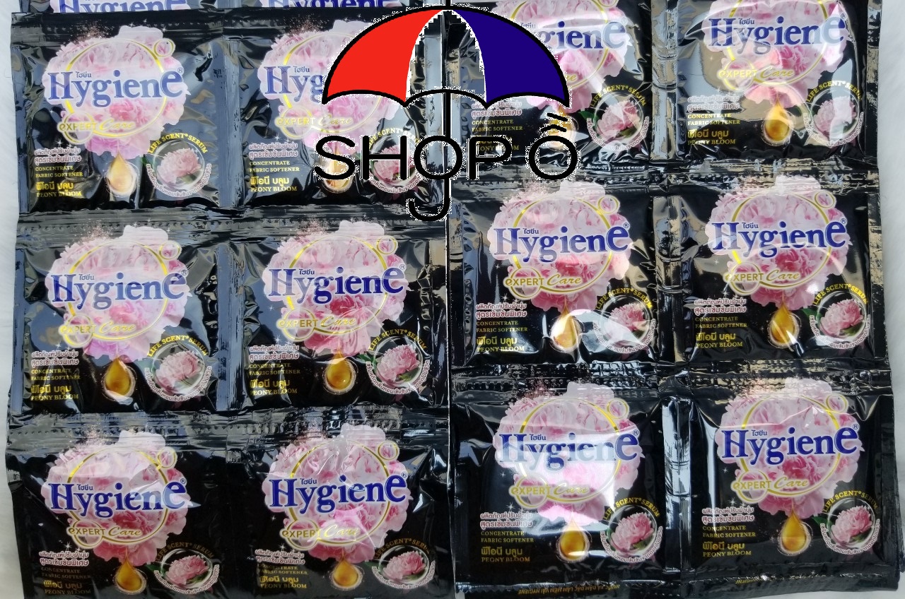 [HCM]Combo 5 dây 60 gói xả vải đậm đặc Hygiene 20ml Thái - Màu đen