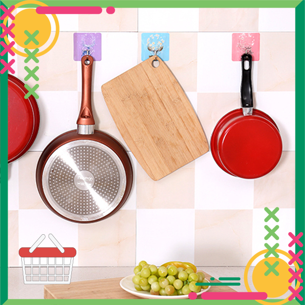 Móc dán tường siêu dính chịu lực treo đồ, quần áo ⭐🌟✨⚡ móc treo nhà tắm nhà bếp haunestore6868
