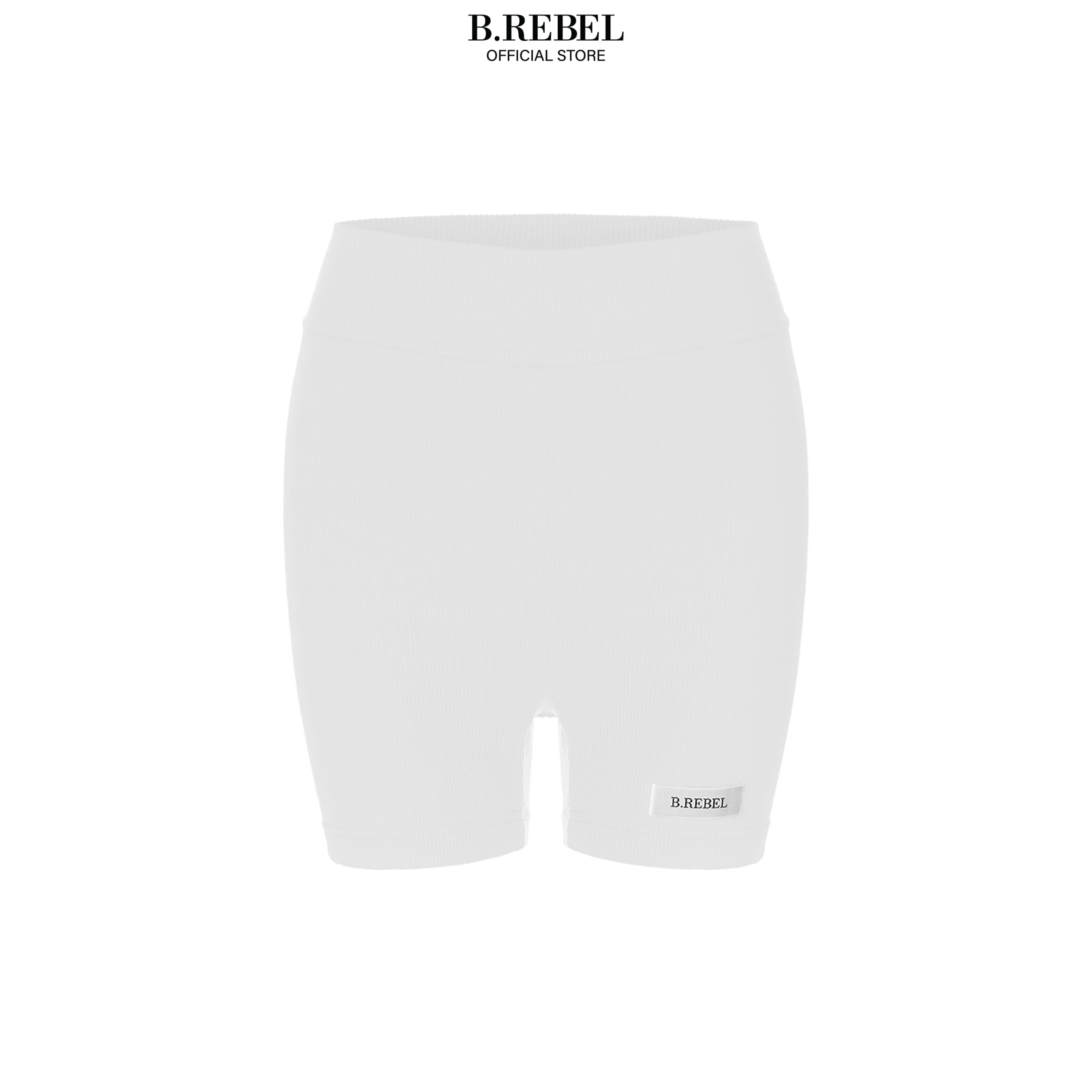 Quần Bike Shorts B.Rebel Màu Trắng