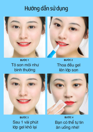 [Chính hãng] Gel khóa môi BIQUANTANG gel khoá son môi giúp son bền màu không trôi không lem gel giữ màu môi lâu trôi