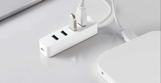 Hub Xiaomi 4 cổng USB 3.0 & 1 cổng Type C - tốc độ đọc ghi tới 350MB/s