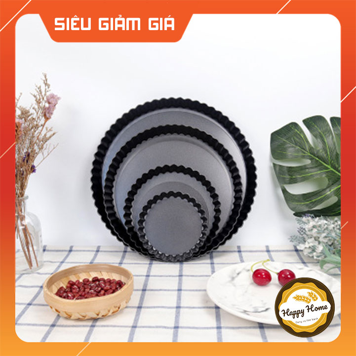 [HÀNG MỚI] Khuôn bánh tart tròn chống dính đế rời , size 4/6/8/9 CHẤT LƯỢNG CAO