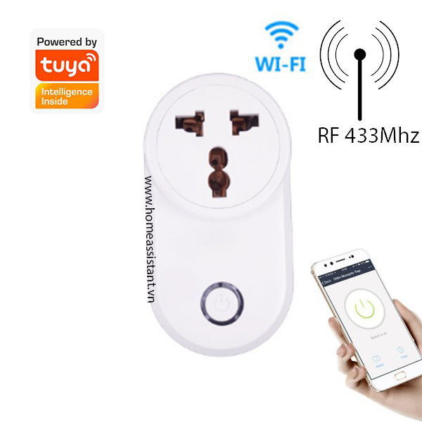 Ổ cắm wifi tuya 16a bật tắt bình nóng lạnh oc03