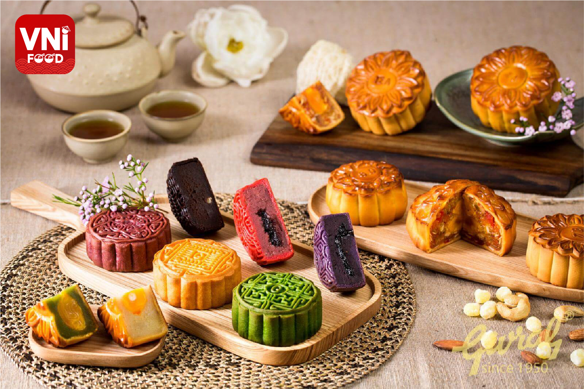 Cb 10 bánh trung thu mini mix vị siêu ngon