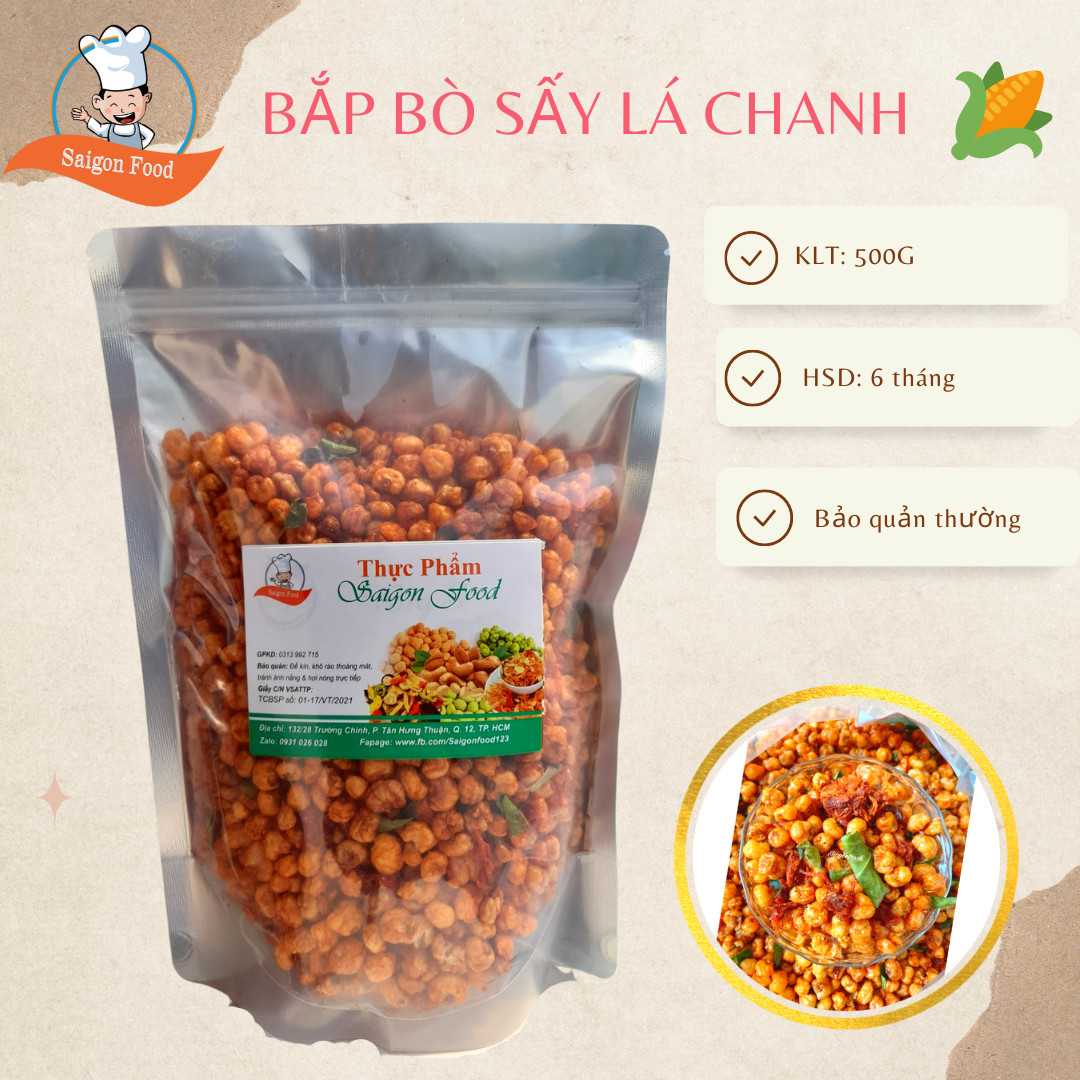 [HCM]500grm Bắp Rim Nhiều Khô Bò-VSATTP - SAIGON FOOD