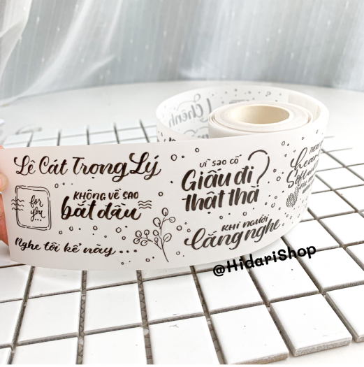 Decal Giấy Can cuộn 10 mét / Hidari Shop
