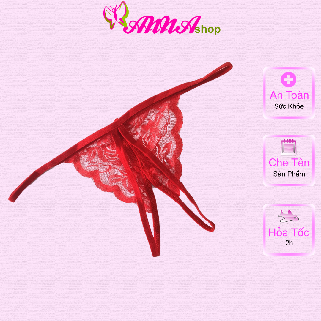 [HCM]Quần lót lọt khe nữ sexy ren lọt khe cao cấp trẻ trung thoải mái thoáng mát phù hợp dưới 55kg giá rẻ (MS 03026) Anna Shop