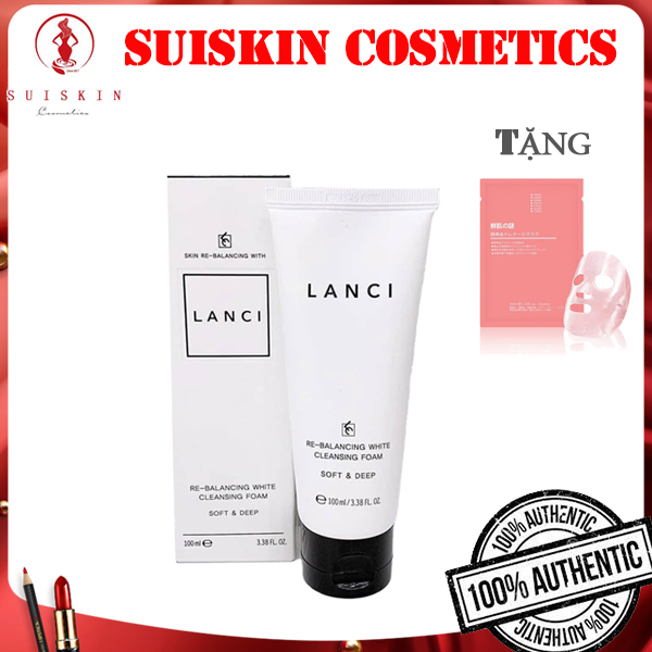 Sữa rửa mặt trắng da Lanci Whitening 100ml