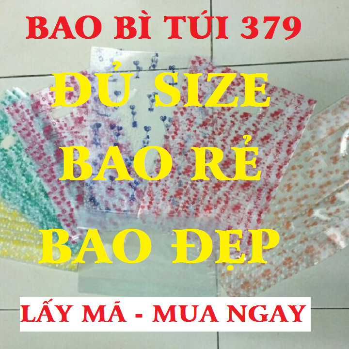 1kg túi xốp pp trong in họa tiết 3d đẹp, dùng đựng mỹ phẩm, quần áo, túi đẹp họa tiết ngẫu nhiên, bao bì túi 379