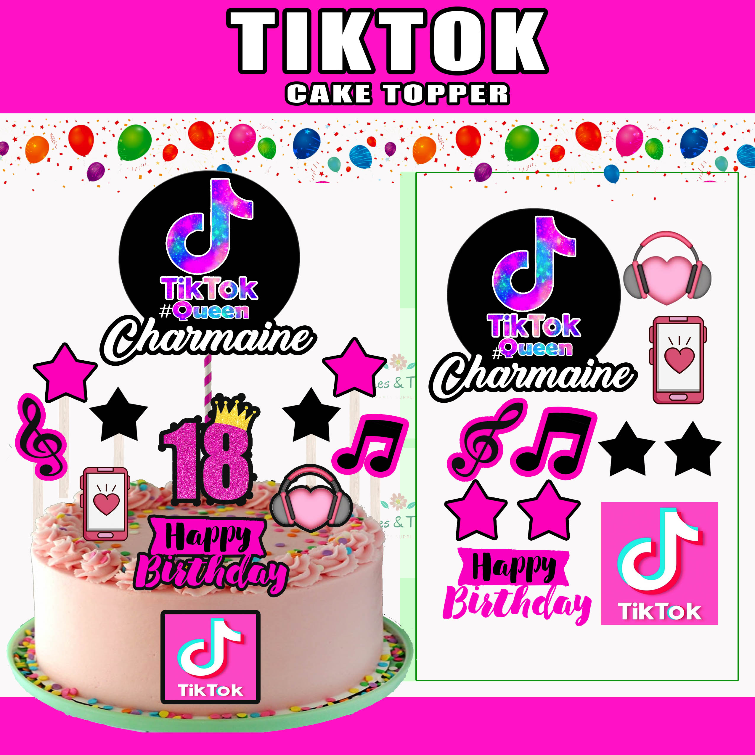 Shop Tiktok Cake Topper With Great Discounts And Prices Online Aug 22 Lazada Philippines