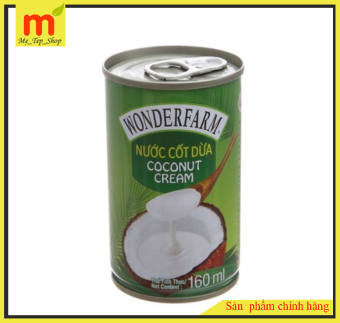 Nước Cốt Dừa Wonderfarm Coconut Cream Lon 400ml và 160ml
