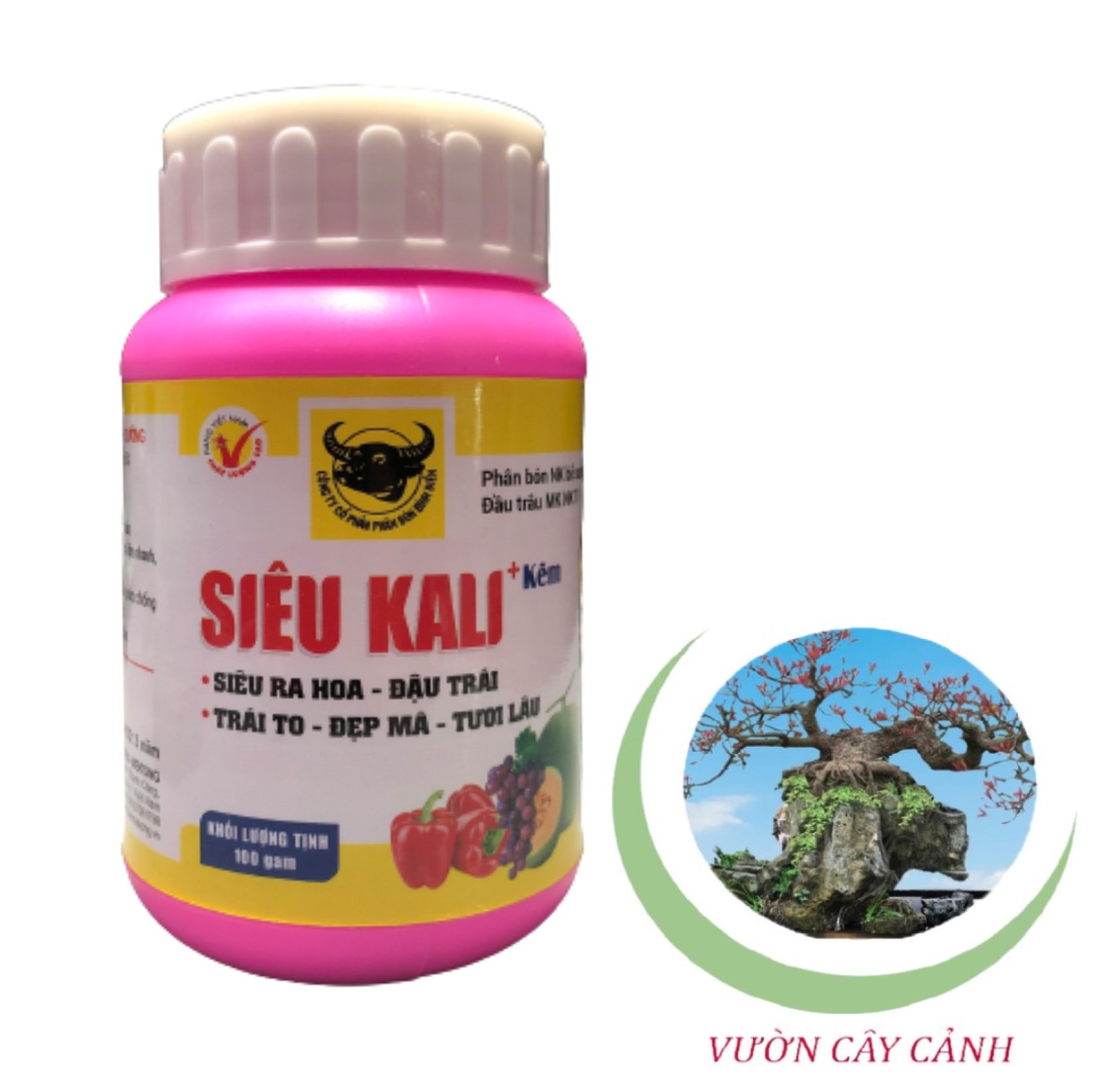 Phân bón siêu kali & kẽm đầu trâu - #520a# 100g