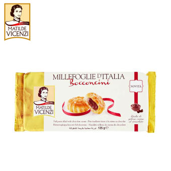 BÁNH PUFF PASTRY KEM SOCOLA BOCCONCINI MILLEFOGLIE D’ITALIA MATILDE VICENZI 125 GRAM
