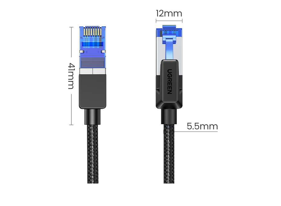 UGREEN CAT 8 Ethernet Cable 40Gbps 2000MHz CAT8 Networking Cotton Braided  Internet Lan Cord for Laptops PS 4 Router RJ45 Cable - AliExpress