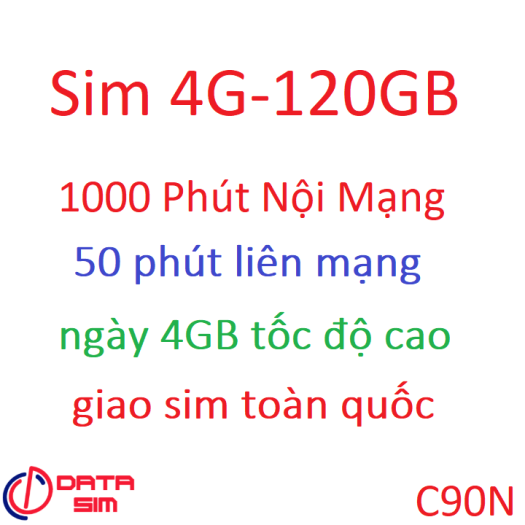Gán gói C90N mobifone 120GB 1000 phút nội mạng 50 phút liên mạng trên sim đang sử dụng