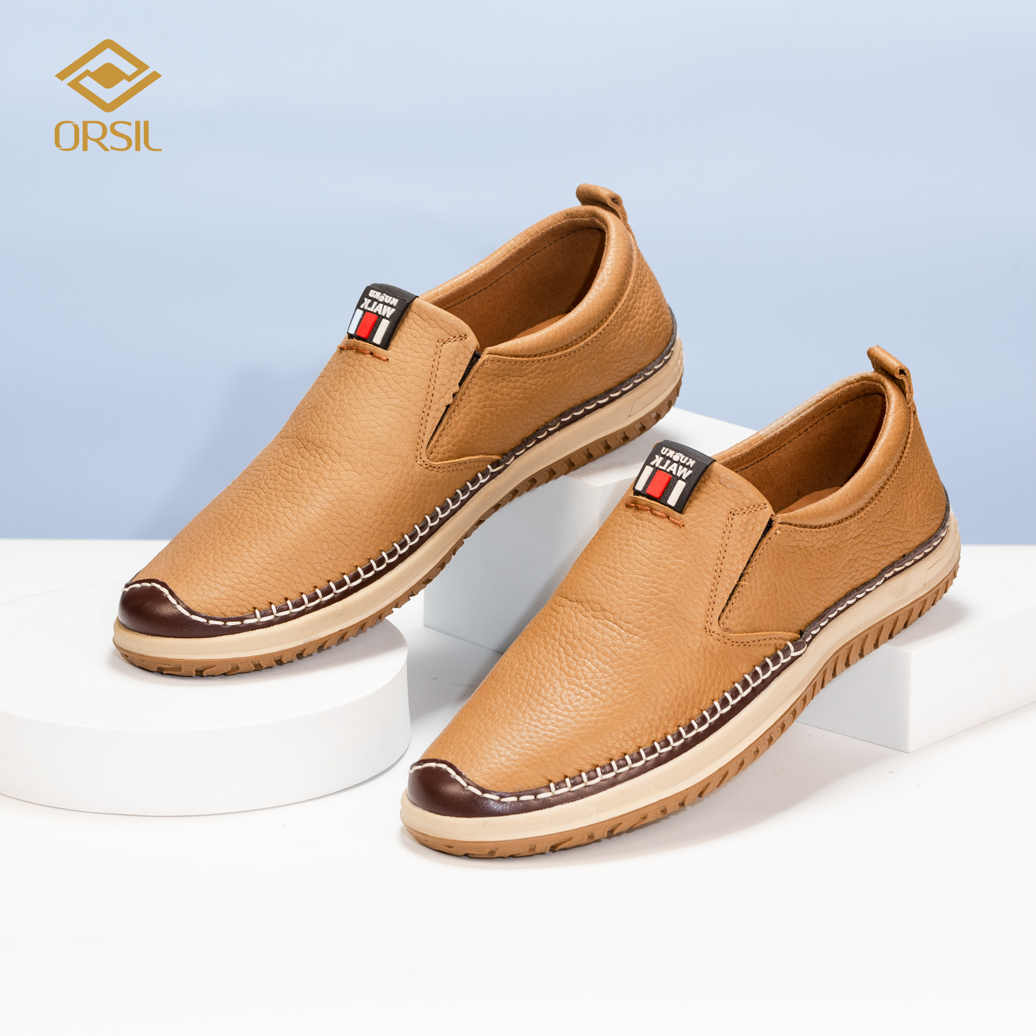 Giày da nam cao cấp da bò orsil mã lh01-001