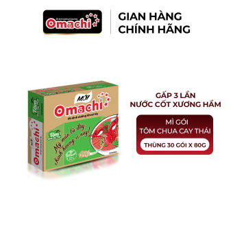 Mì Omachi Tôm Chua Cay Thái Gói 80g