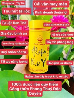 Nụ Xông ALOFA_Xông nhà, xông bàn thờ thanh tẩy âm khí, uế khí phong long, trừ tà đón Vượng khí, Tài lộc