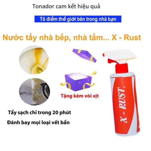 Bình xịt tẩy rửa đa năng XRUST - Chai xịt vệ sinh nhà bếp, nhà tắm, nhà vệ sinh,máy móc,xe hơi,vệ sinh giày - Nước Tẩy Rửa Đa Năng Đánh bay mọi vết bẩn tốt hơn