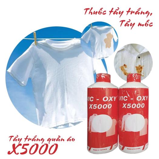 NƯỚC TẨY TRẮNG QUẦN ÁO VIC OXY X5000