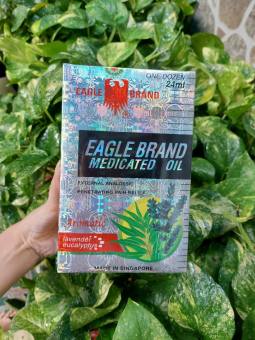 Dầu Gió Con Ó Singapore 24ml Trắng Hương Lavender-Eagle Brand-Borden Singapore