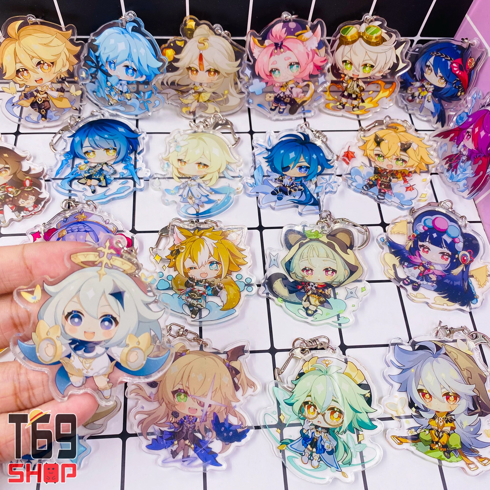 [41 mẫu] Móc khóa mica game Genshin Impact - Mẫu 4 Sao [T69 Shop]