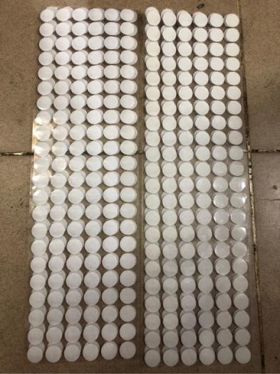 Nhám dính tròn ,băng nhám tròn 2 mặt (set120 cặp)