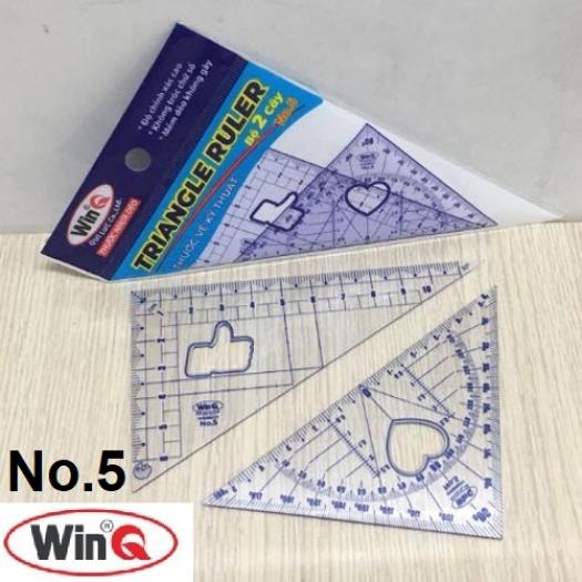 Bộ 2 thước Eke vẽ kỹ thuật WinQ No.6 - No.5