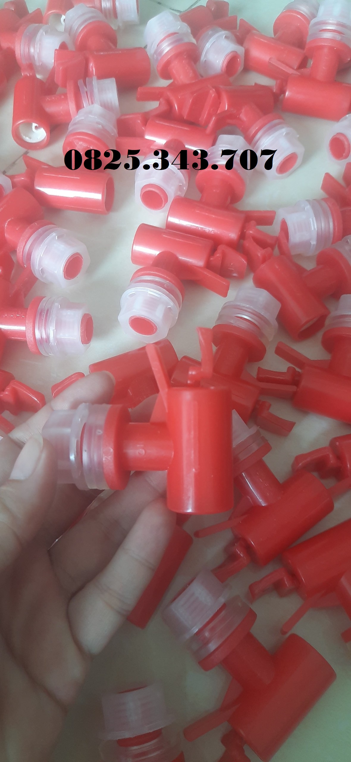 Combo 3 vòi bình nước màu đỏ
