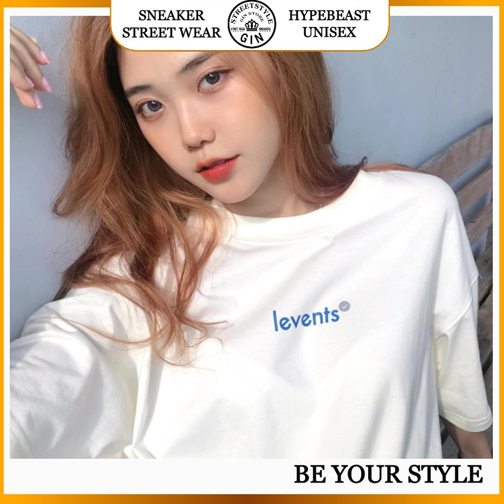 Áo thun Tee Levents Popular Logo Nam nữ Full tag Unisex Phong cách Ulzzang-Gin Store 