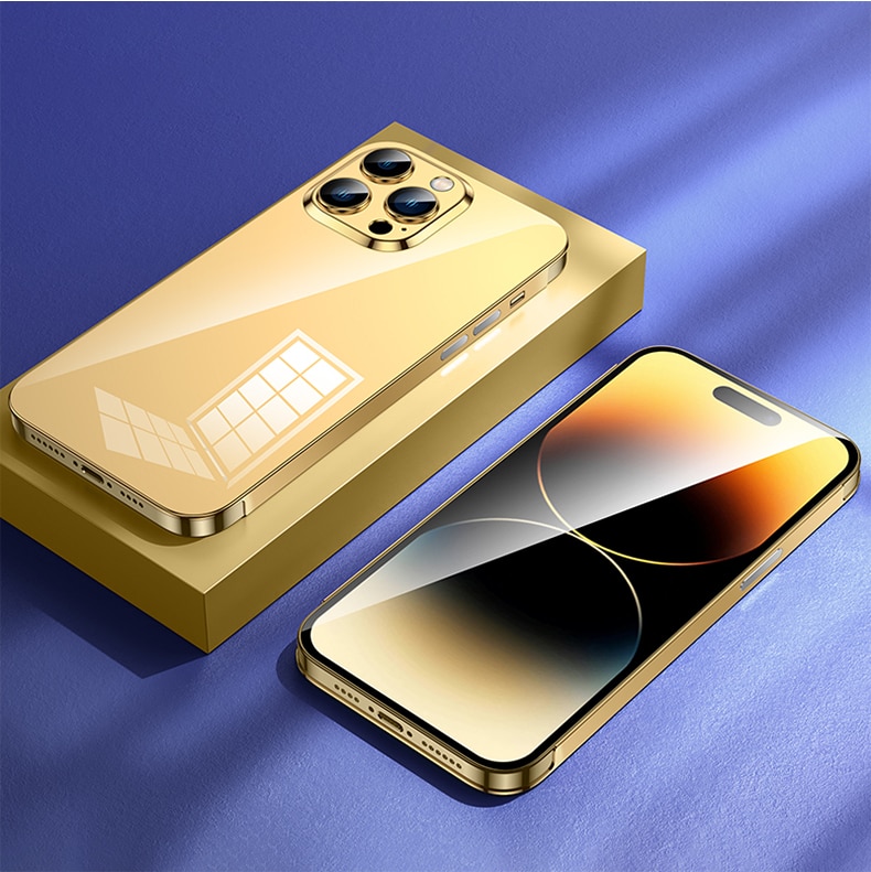 Sang Trọng toàn bộ không gỉ Thép Ốp lưng cho iPhone 14 Pro ...