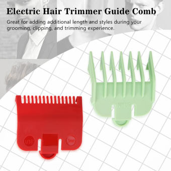 2pcs Professional Cutting Guide Comb 1.5mm 3mm Set Colorful Limit Comb Set for Electric Hair Trimmer Shaver Hairdressing Tool