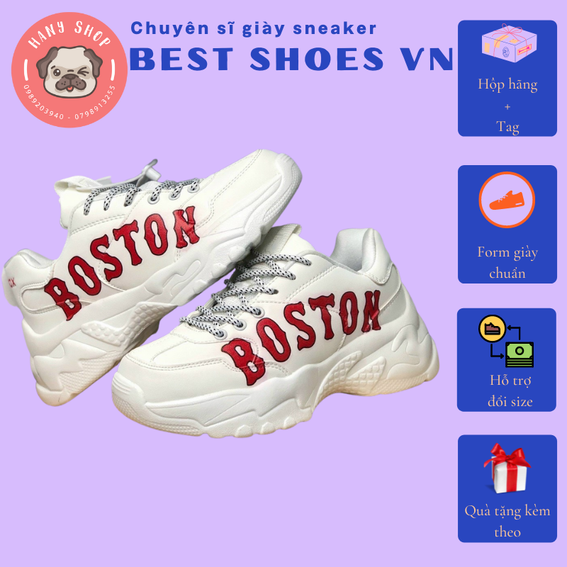 Giày thể thao MLB DODGERS BOSTON độn đế cực hot cho nam nữ couple || Best Shoes VN