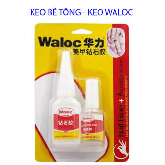 Keo Waloc, keo bê tông đính đá ,dán móng úp chuyên dụng - Keo bê tông, keo waloc gắn móng, đính đá cực bền chắc  cho thợ nail