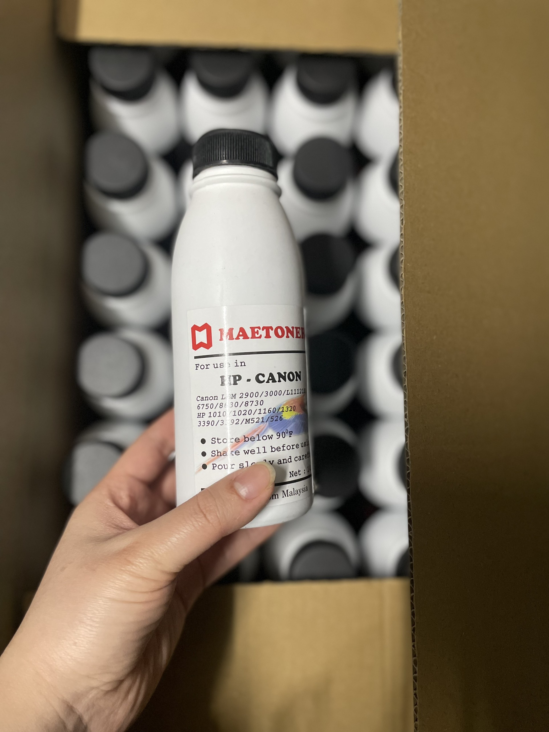 COMBO 10 LỌ MỰC MÁY IN MAETONER - mực in cho các dòng máy in CN 290033003050....Hp 40020352055402 4.9