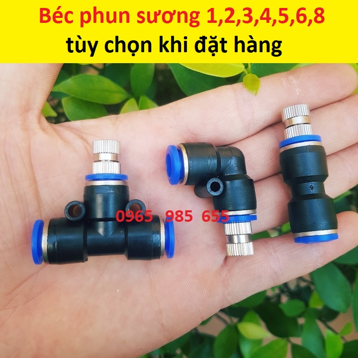 Béc phun sương làm mát bằng inox số 1,2,3,5,6,7,8 tùy chọn béc phun sương tưới lan béc phun sương làm mát béc phun sương tưới lan đầu bép phun sương bộ béc phun sương