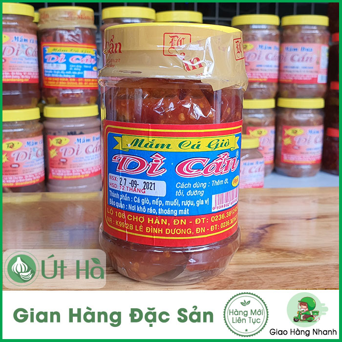 Mắm Cá Giò Dì Cẩn Hủ 500gr Đặc Sản Đà Nẵng Hương Vị Đặc Biệt Từ Cá Rò - Út Hà Đặc Sản