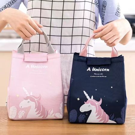 HTF.waterproof thermal insulation food lunch bag picnic bag Unicorn insulated lunch bag