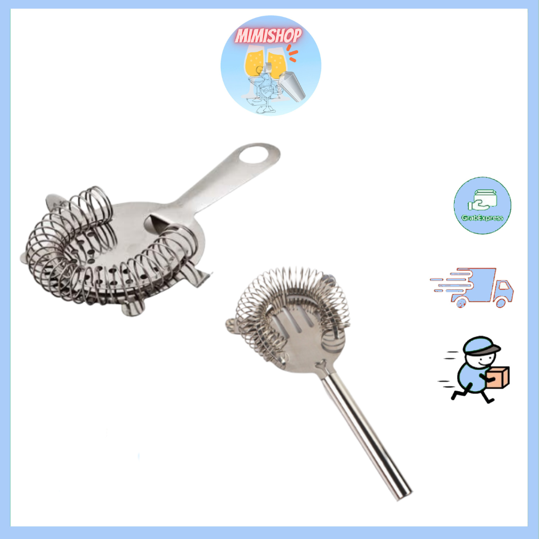 Dụng cụ chặn đá inox. rây lược đá inox. strainer inox giúp cho ly cocktail thơm ngon hấp dẫn 🎉mimishop