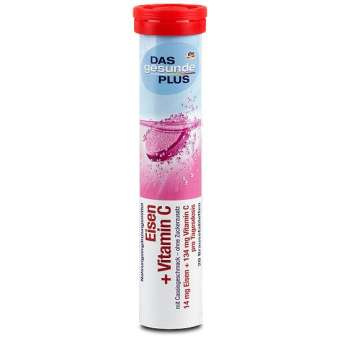 Hộp Viên sủi bổ sung vitamin tổng hợp Das Gesunde Plus – Eisen + Vitamin c , 20 viên