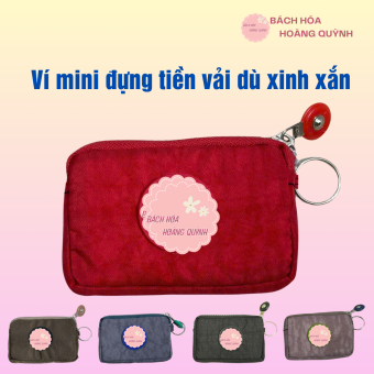 Ví đựng tiền, bóp mini bỏ túi vải dù một ngăn nam nữ.