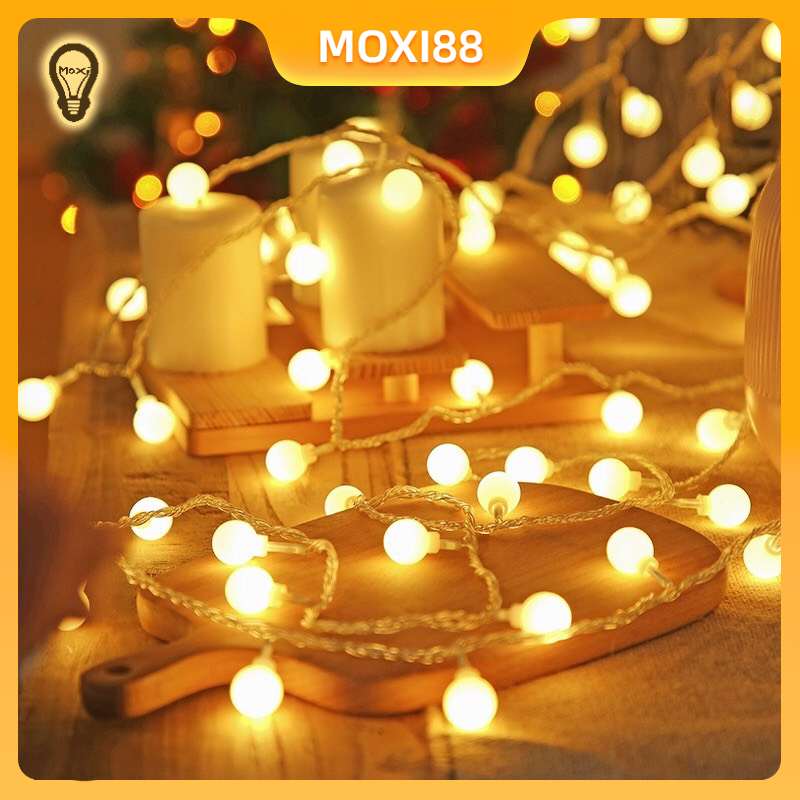 [ Deal Shock ] Led cherry ball 10m điện, 3m, 1m pin chống thấm nước, thích hợp trang trí ngoài trời, tiệc cưới, giáng sinh, không gian lãng mạn