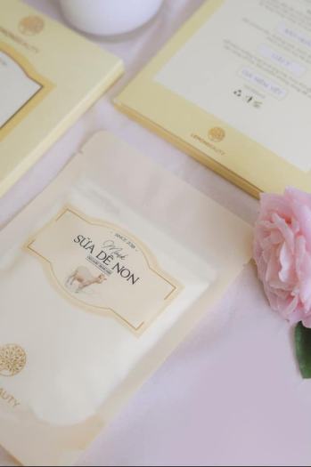 Mặt Nạ Sữa Dê Non LEMON MASK - Bột Đắp Mặt Thiên Nhiên Chiết Xuất Từ Sữa Dê - Hộp 50 Gram - HÀNG CHÍNH HÃNG