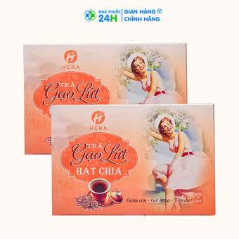 Trà Gạo Lứt Hạt Chia , Hera Plus Giảm Cân - Giữ Dáng - Đẹp Da ,hỗ trợ sức khỏe Hera