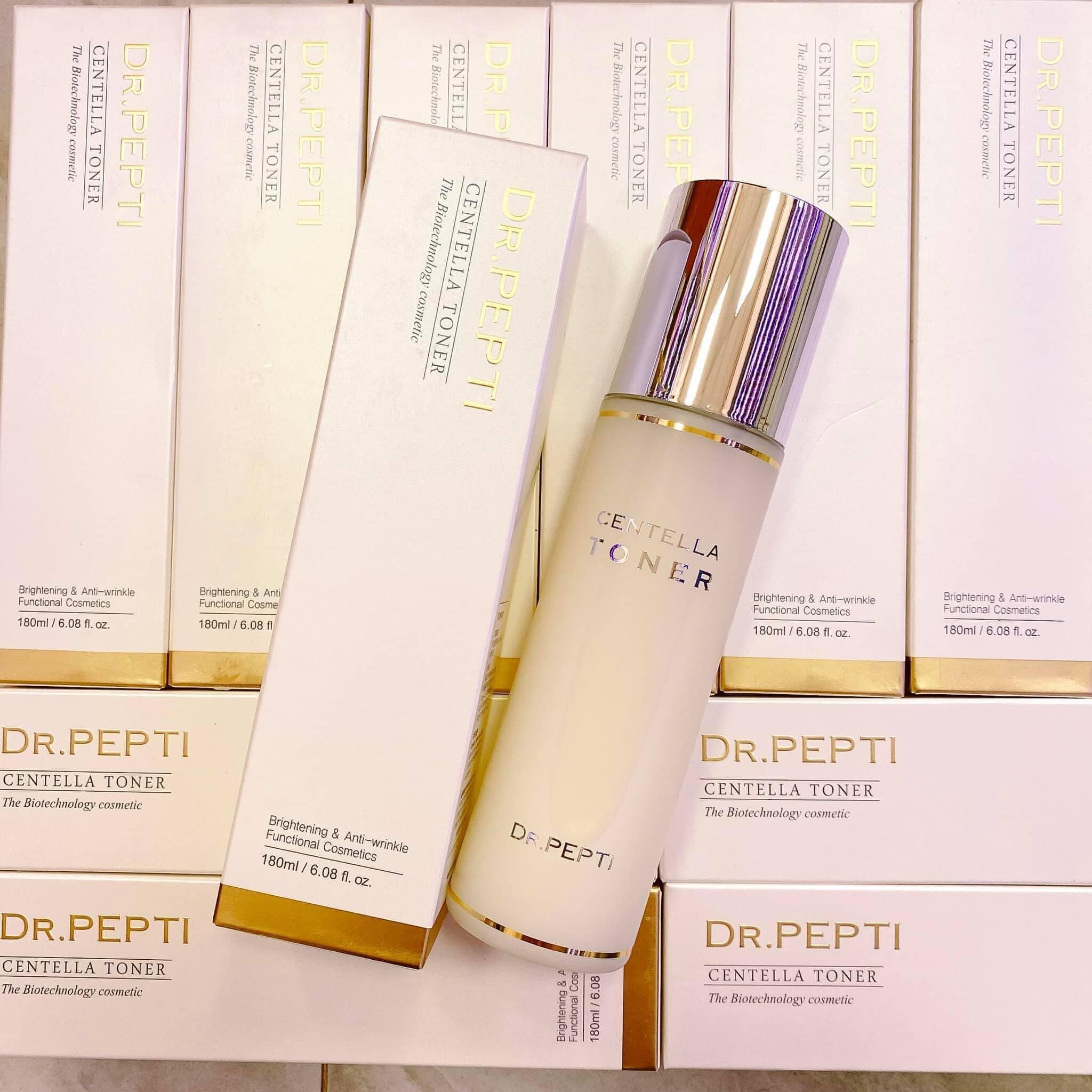 Nước Hoa Hồng căng bóng da Dr. Pepti+ Centella Toner