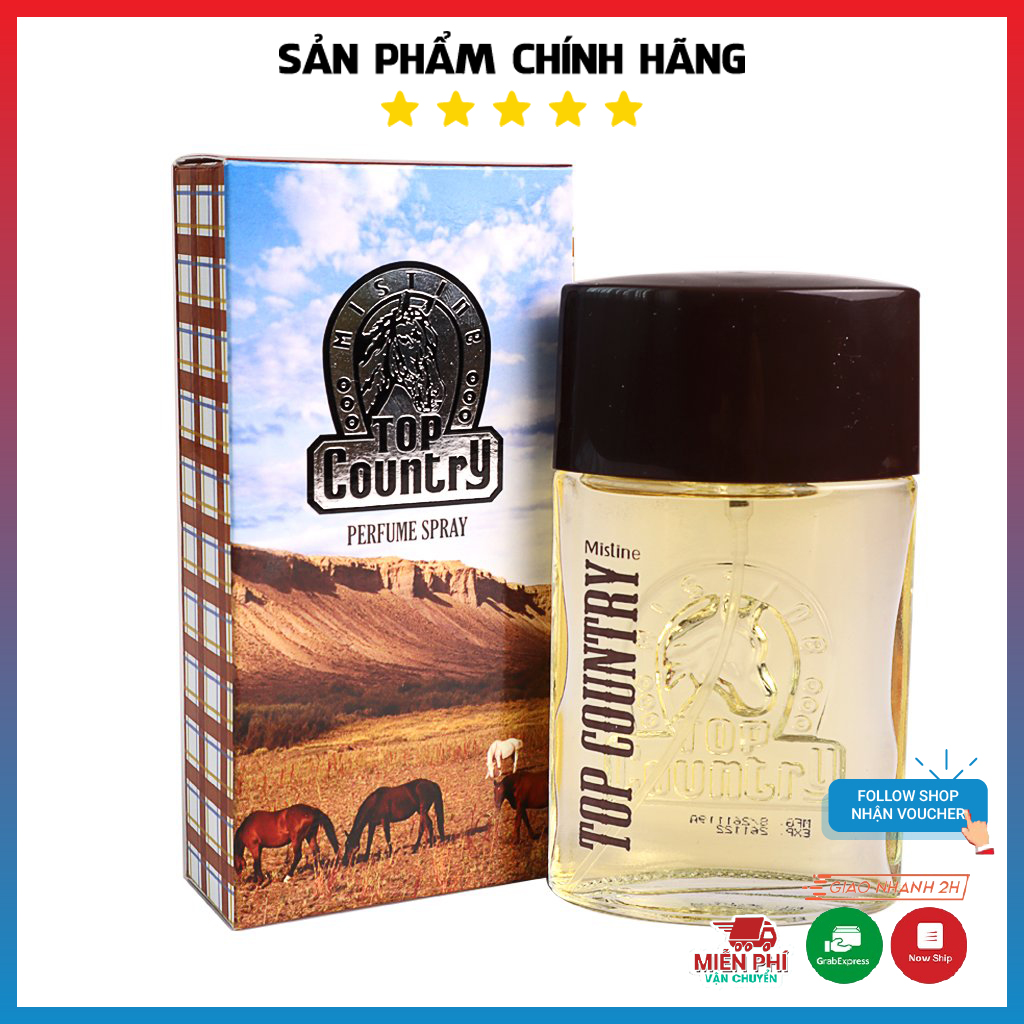 Nước Hoa, Nước Hoa Nam, Nước Hoa Top Country 50ml - nước hoa thái lan, nuoc hoa, nước hoa con ngựa, nước hoa ngựa thái, dầu thơm