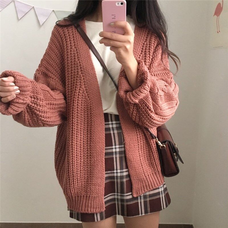 Korean sweater outfit best sale