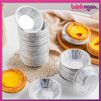 100 Đế Tart Trứng Bằng Nhôm Dùng Một Lần, Khuôn Bằng Bạc Nhôm Thiếc để Nướng,bảo Quản Và Hâm Nóng
